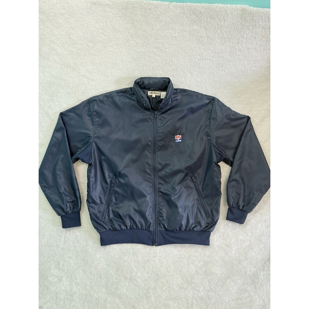 NFL Alumni Vintage Windbreaker Zippable Hood Sz XL Nylon Coach’s Gear On Field
